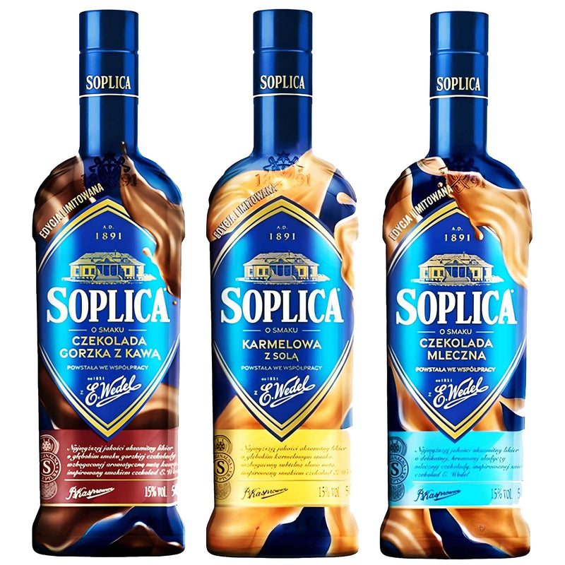 Soplica Wedel Edition Liköre 3er Set (3 x 0,5) 15% vol.