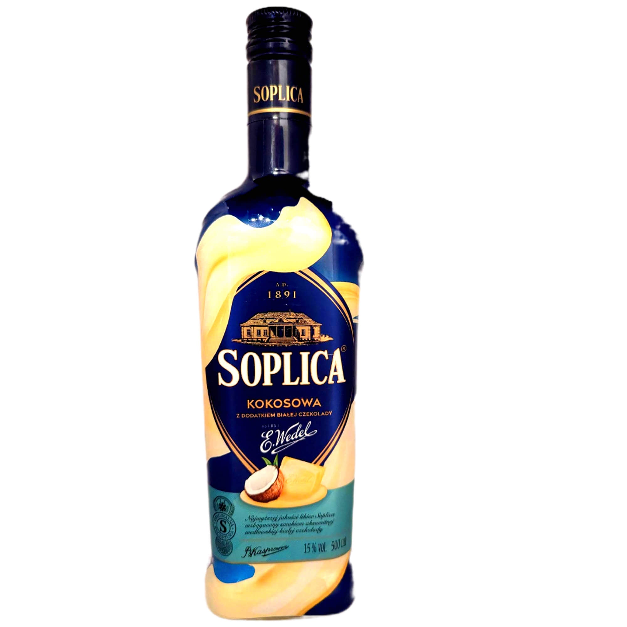 Soplica Wedel Weiße Schokolade & Kokos 15% vol. 0,5L