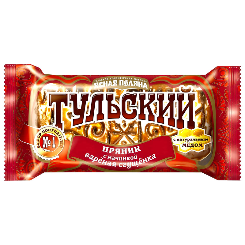 Süßgebäck Prjanik Tulskiy mit karamellisierter Milchcremefüllung 140g