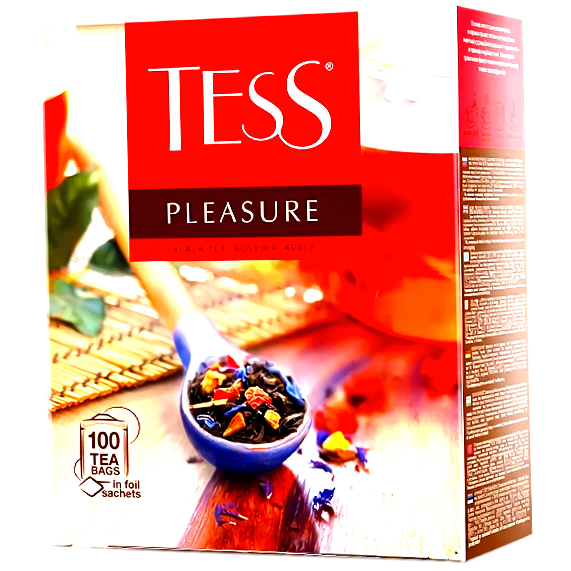 Tess Früchtetee Pleasure Hagebutte & Apfel 100 Teebeutel