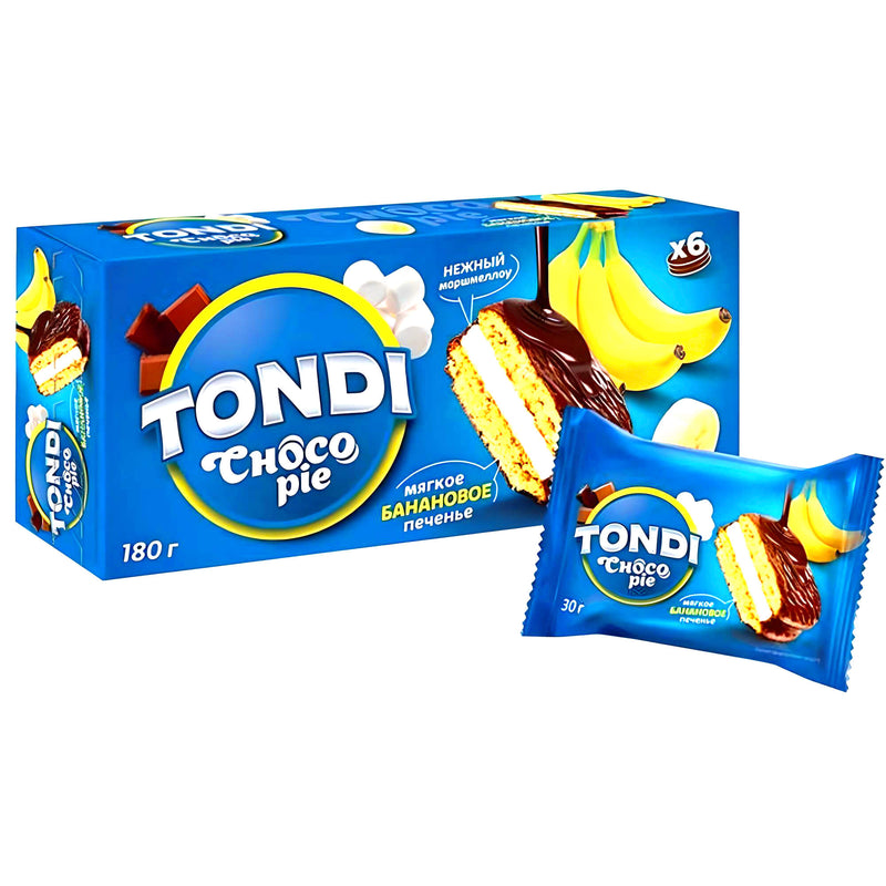 Tondi Kekse Choco Pie Banane 6er Pack (6 x 30g)