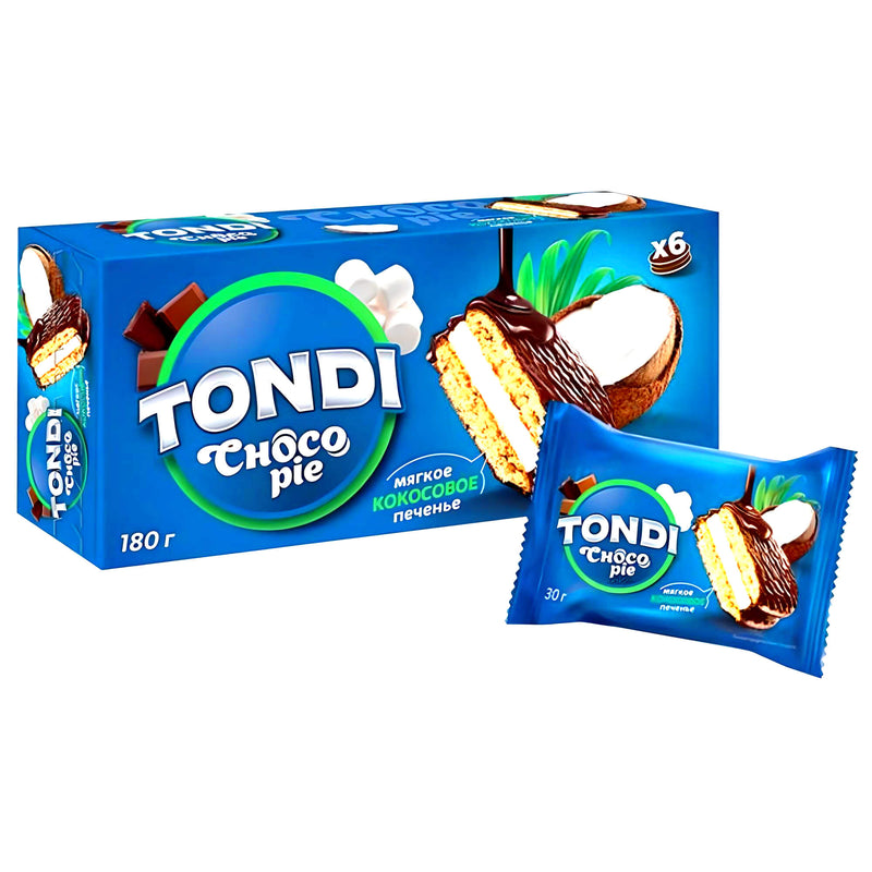 Tondi Kekse Choco Pie Kokosnuß 6er Pack (6 x 30g)