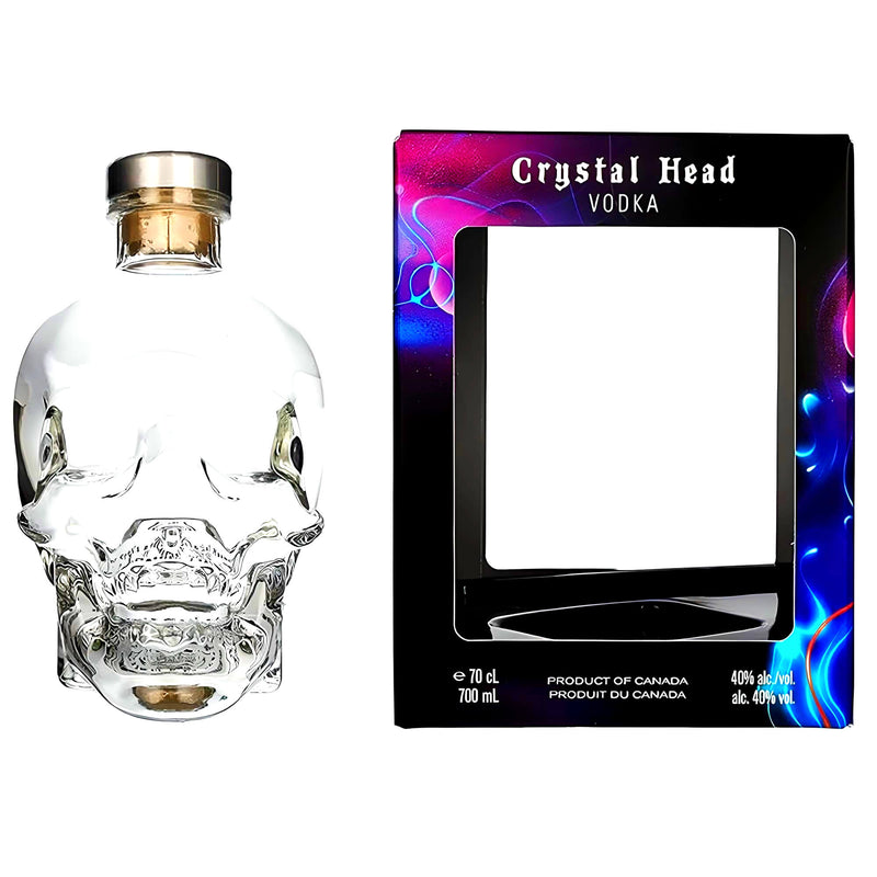 Vodka Crystal Head mit Geschenkverpackung 0,7L