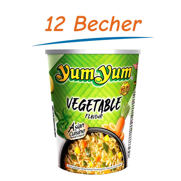 Yum Yum Cup Nouilles Instantanées Légumes Pack de 12 (12 x 70g