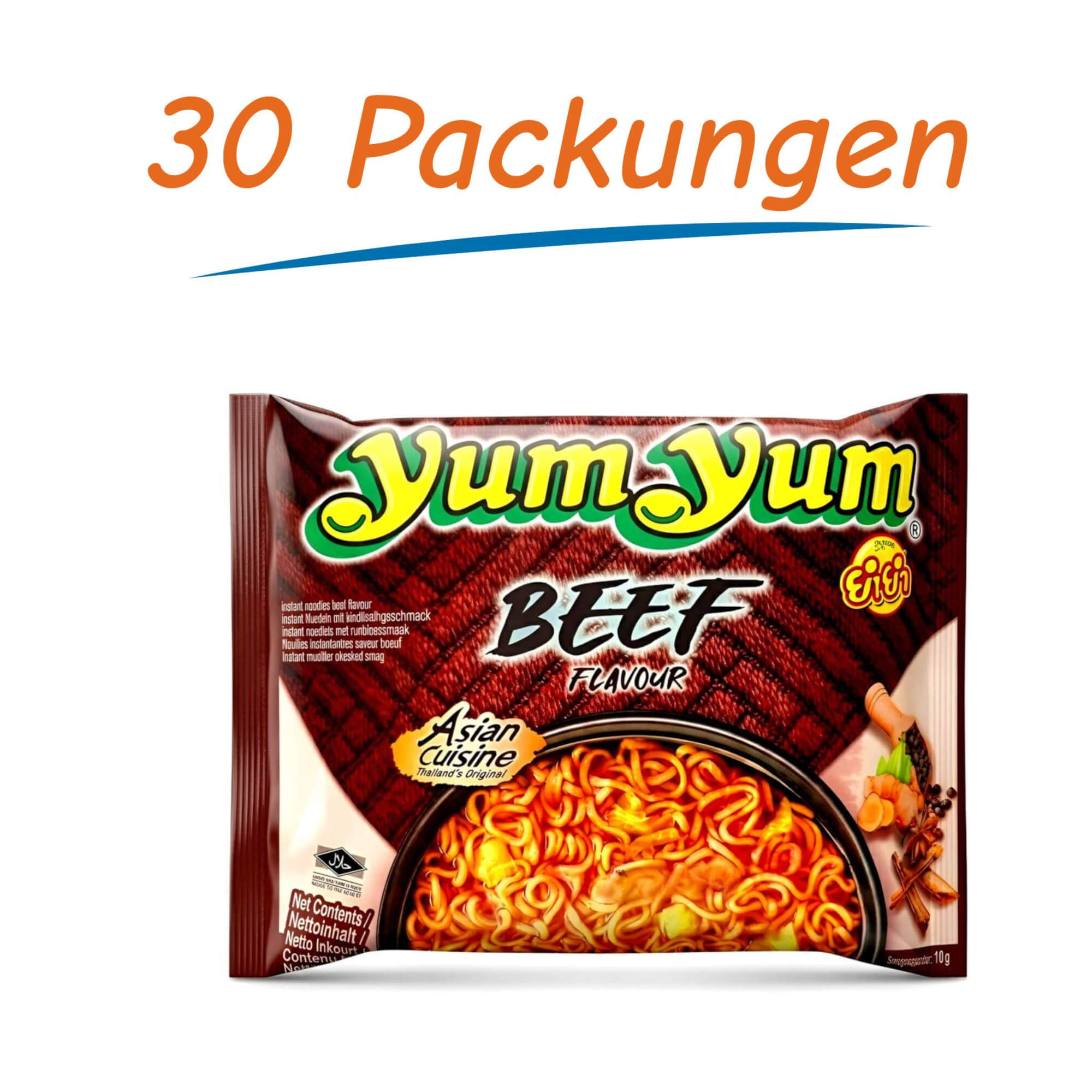 Yum Yum Instant Nudeln Beef 30er Pack (30 x 60g)