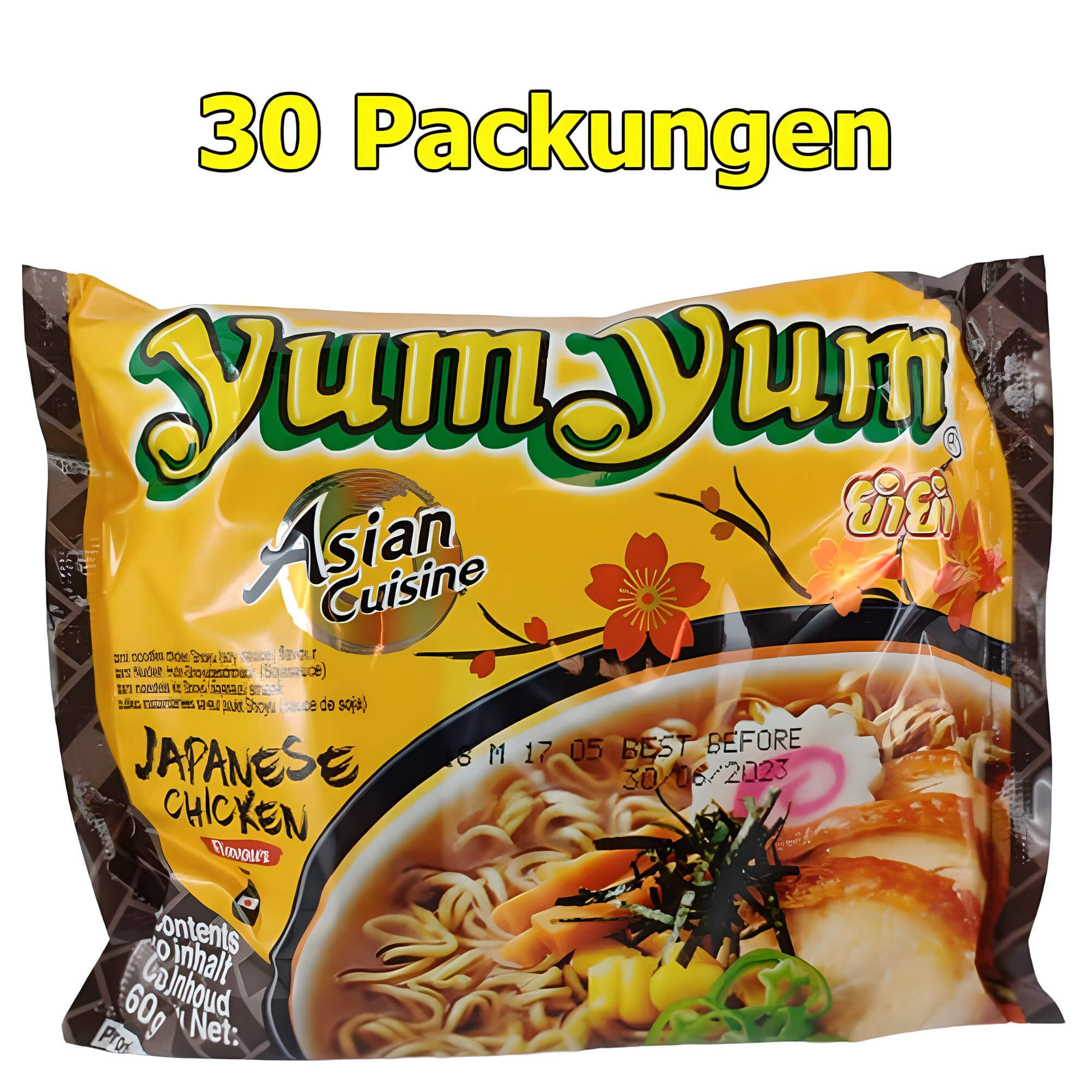 Yum Yum Instant Noodles Japanese Chicken Shoyu 30 Pack (30 x 60g