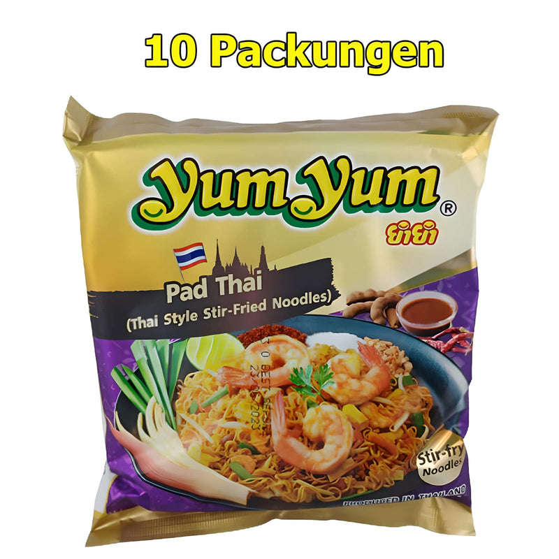 Yum Yum Instant Nudeln Pad Thai 10er Pack (10 x 100g)