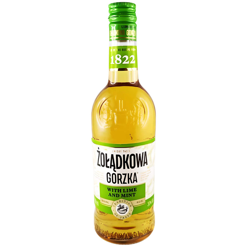 Zoladkowa Gorzka Likör Lime & Minze 0,5L 30% vol.