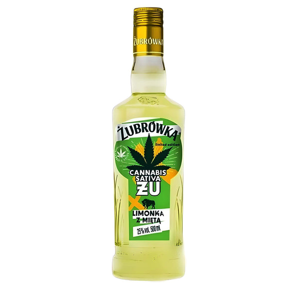 Zubrowka Polnischer Likör Cannabis Sativa Zu Limette & Minze 0,5L 25% Vol.