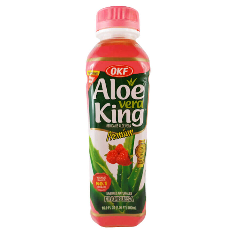 OKF Aloe Vera King Drink Raspberry 500 мл, включая одноразовый депозит 0,25 евро