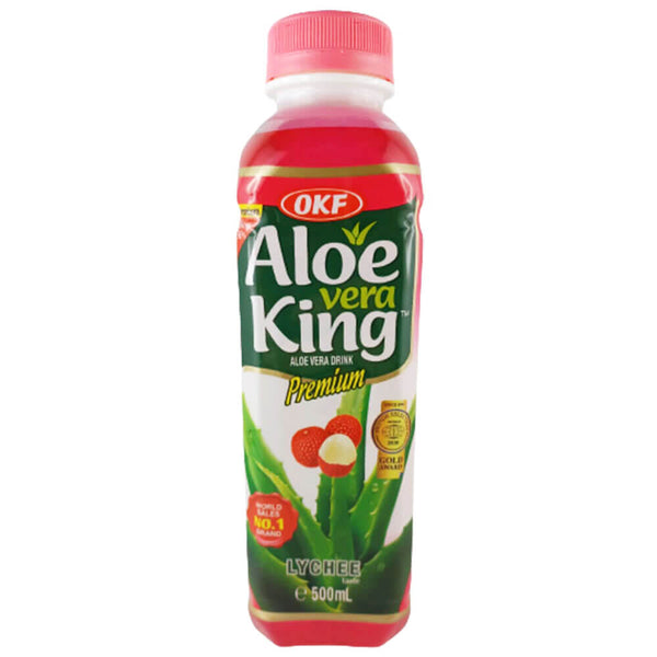 OKF Aloe Vera King Drink Litchi 500 мл, включая одноразовый залог в размере 0,25 евро.