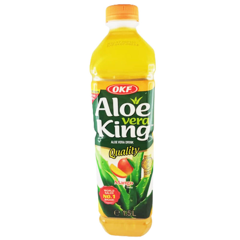 OKF Aloe Vera King Drink Mango 1500 мл, включая одноразовый залог в размере 0,25 евро.
