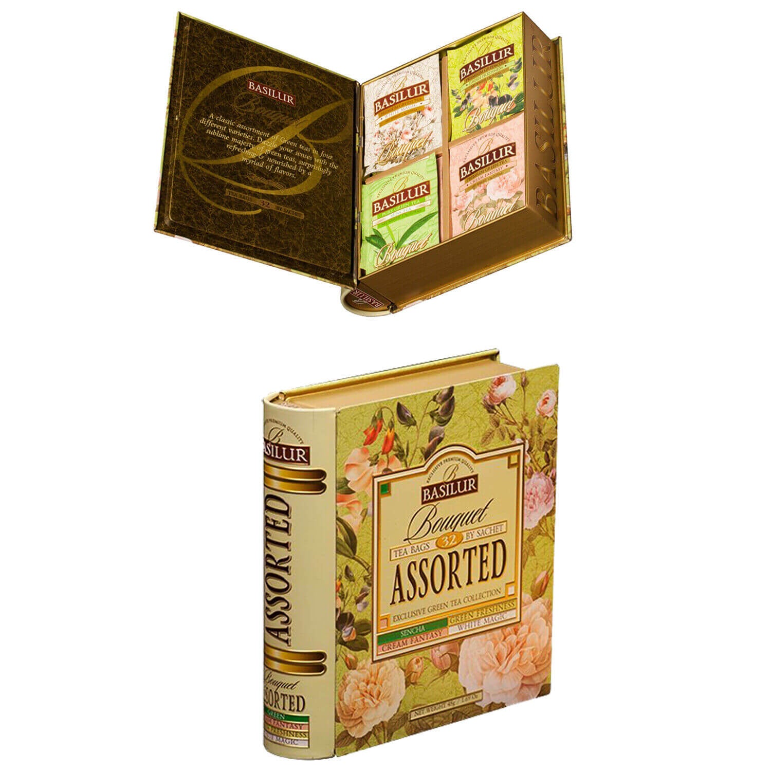 Basilur Tea Book Bouquet Collection Tee Set