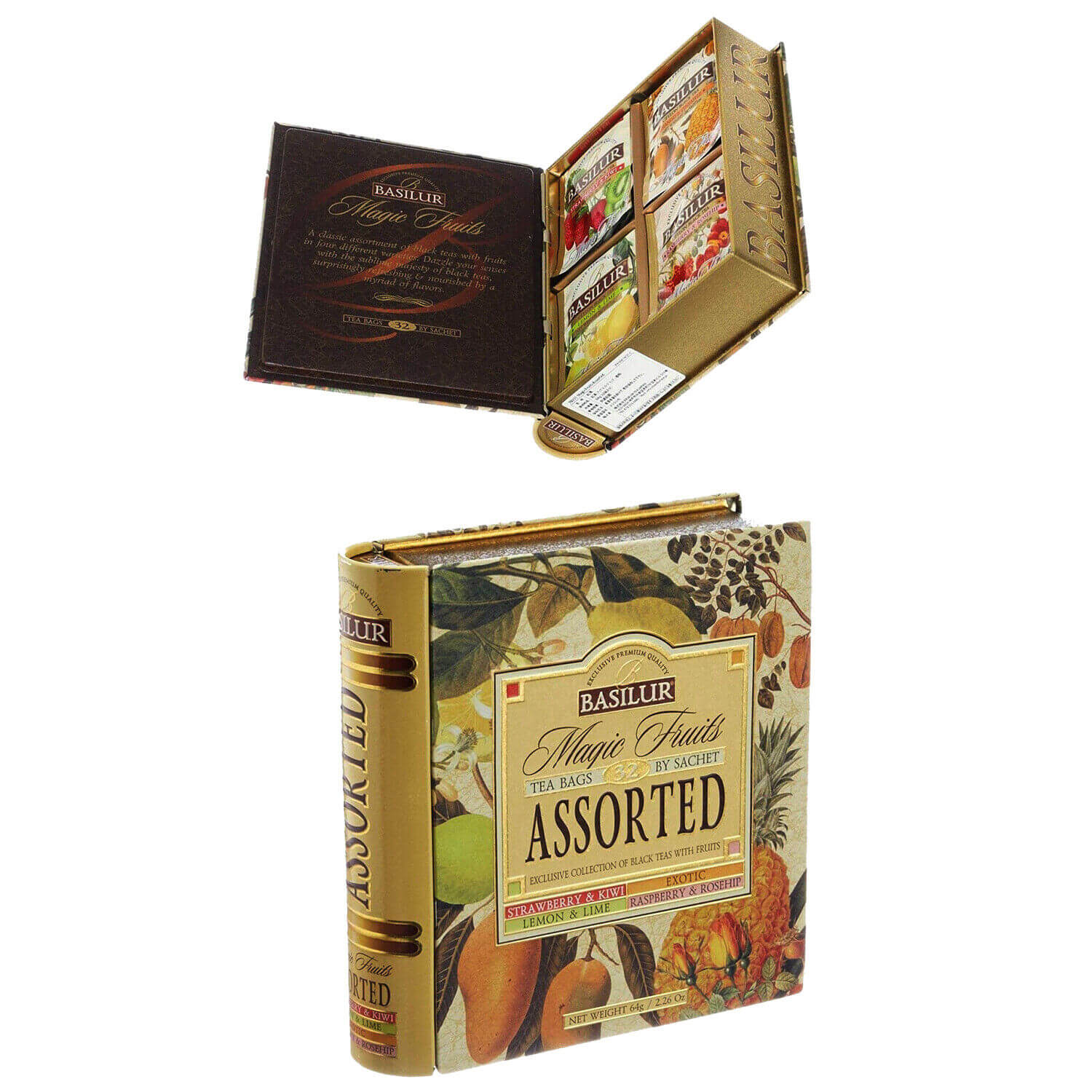 Basilur Tea Book Magic Fruits Tee Set