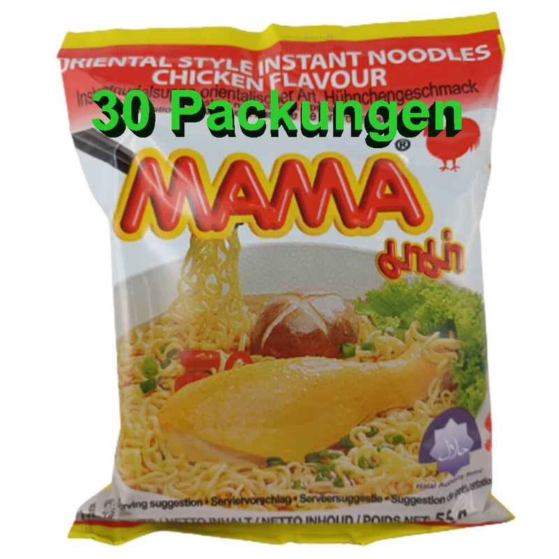 Instant Nudeln Mama Chicken 30er Pack (30 x 55g) - McMarkt.de
