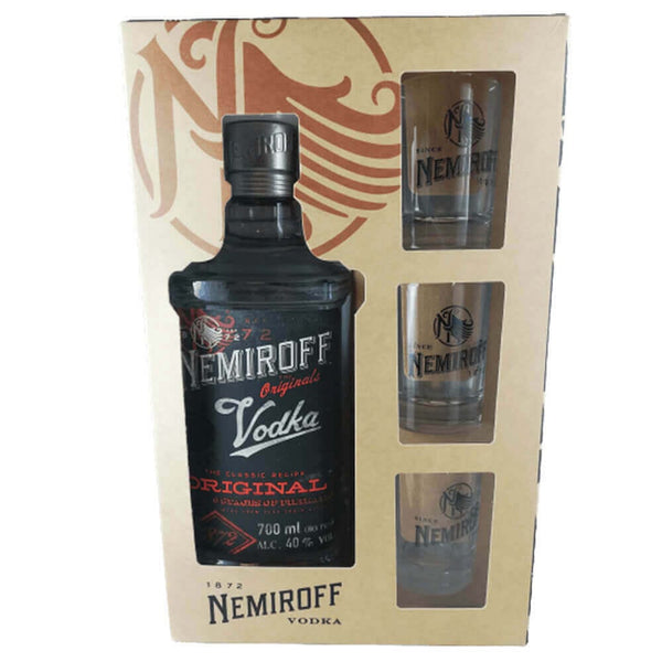 Vodka Nemiroff Original & Vodkagläser Geschenkset - McMarkt.de