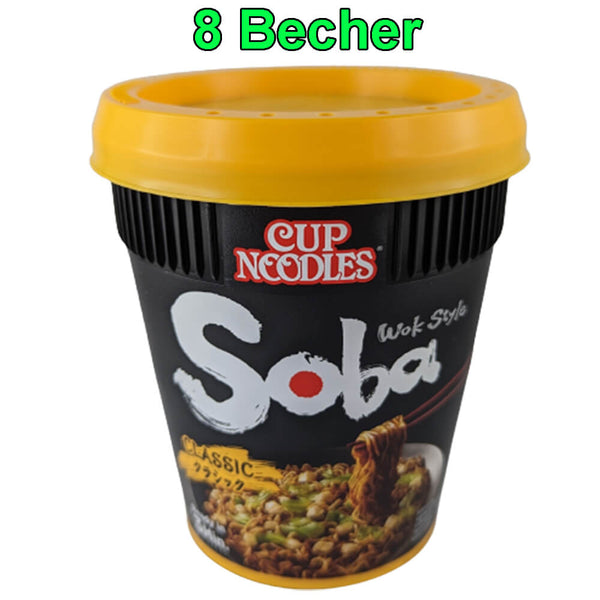 Nissin Soba Cup Noodles Wok Style Classic 8er Pack (8 x 90g)