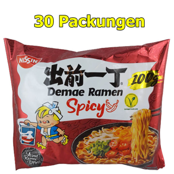 Nissin Instant Nudeln Spicy 30er Pack (30 x 100g)