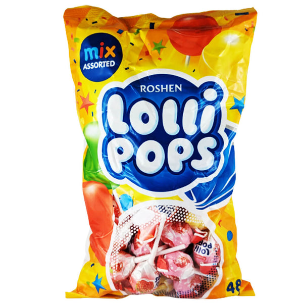 Roshen Lollipops mit Joghurt Geschmack  Lutschbonbons am Siel 48 Lollies
