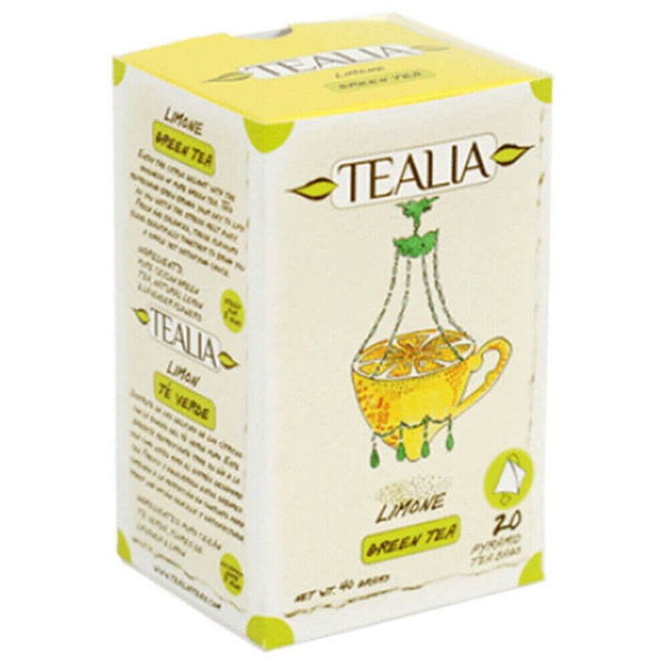 TEALIA grüner Ceylon Tee Limone lose 20 Pyramidenbeutel - McMarkt.de