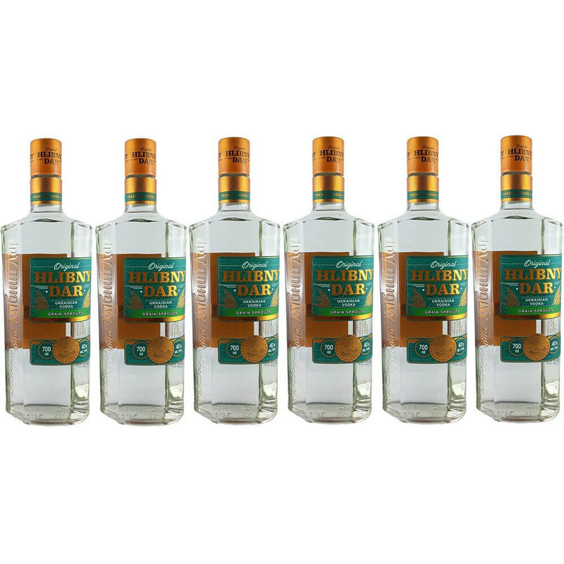 Vodka Hlibny Dar Grain Sprouts 6 Flaschen (6 x 0,7L)