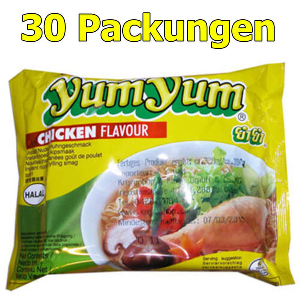 Куриная лапша быстрого приготовления Yum Yum, упаковка из 30 шт. (30 x 60 г)